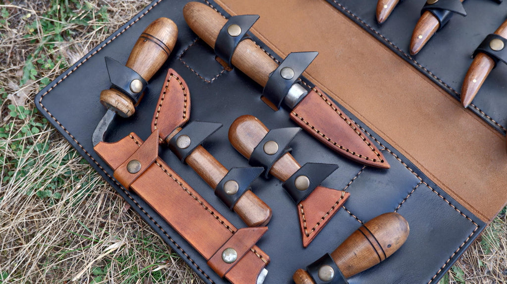 Handcrafted Wood Carving Knife Set – A Lifetime Treasure for Your Craft and Legacy carving knife set with leather bag