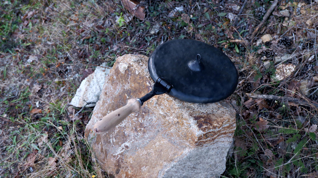 Bushcraft survival handmade primitive camp cowboy outdoor cheff pan camper gear bushcraft gear cowboy pan rustic pan primitive gift