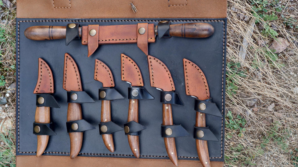 Handcrafted Wood Carving Knife Set – A Lifetime Treasure for Your Craft and Legacy carving knife set with leather bag