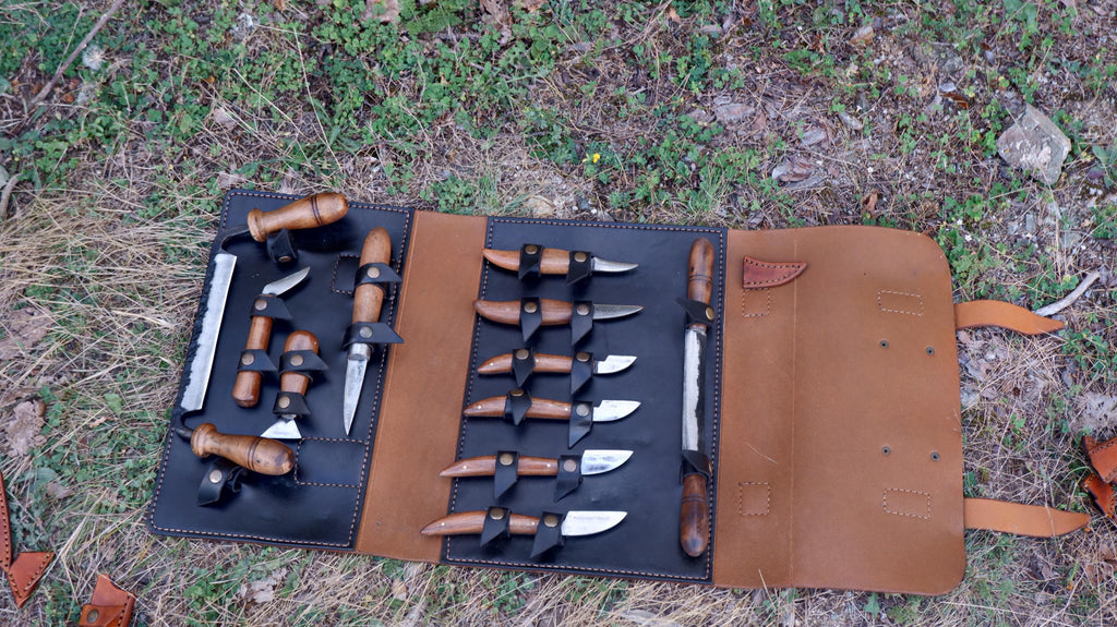 Handcrafted Wood Carving Knife Set – A Lifetime Treasure for Your Craft and Legacy carving knife set with leather bag