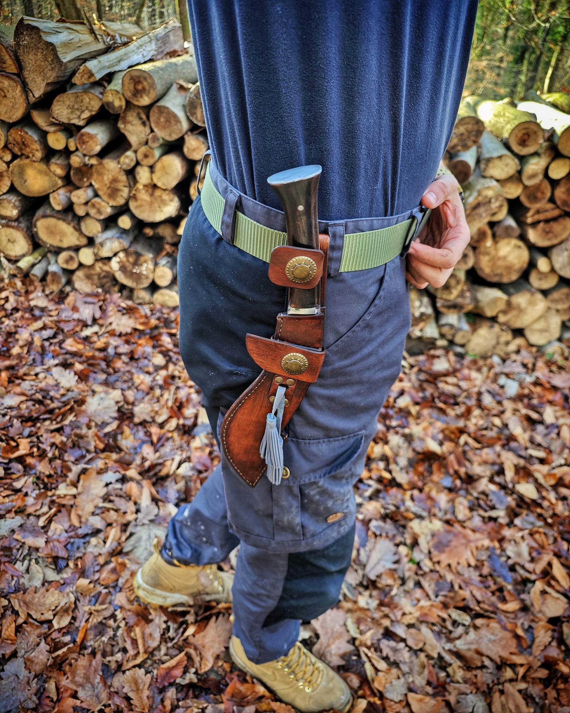 Hand-Forged Nepal Kukri – Genuine Leather Sheath, Traditional Design, Durable &amp; Ready for Adventure