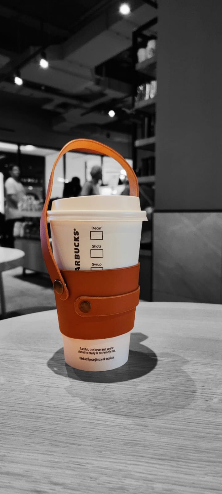 Handmade Leather Coffee Cup Holders - Carry Your Hot Coffee in Style and Convenience We ship two pairs. one for you one for your loved one