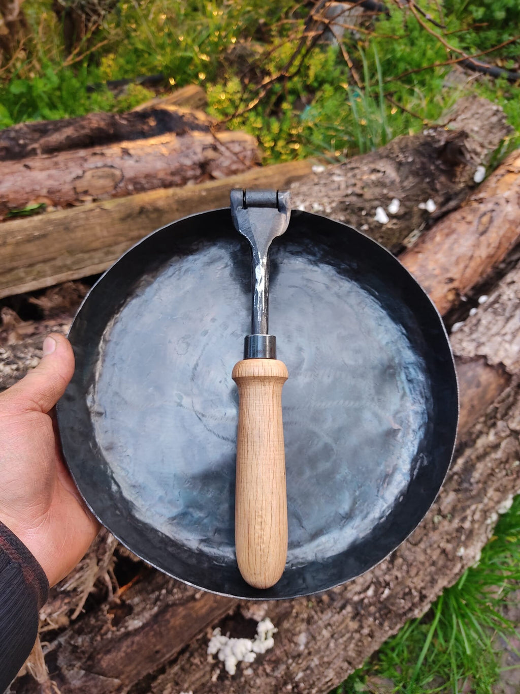 Bushcraft survival handmade primitive camp cowboy outdoor cheff pan camper gear bushcraft gear cowboy pan rustic pan primitive gift