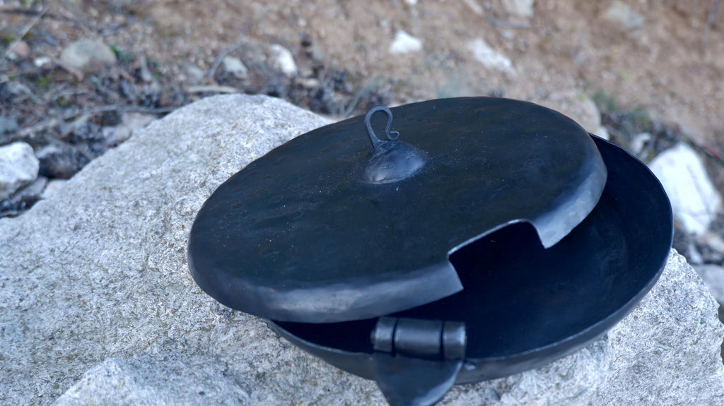 Bushcraft survival handmade primitive camp cowboy outdoor cheff pan camper gear bushcraft gear cowboy pan rustic pan primitive gift