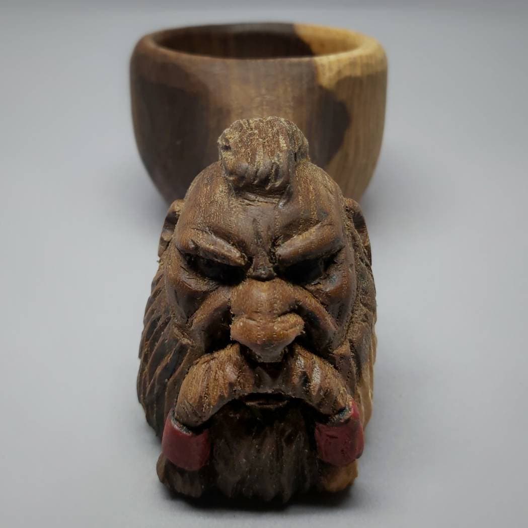 Viking Ragnar Head-Shaped Handmade Wooden Kuksa viking mug , birch tumbler, natural , Scandi nordic cup, portable gift