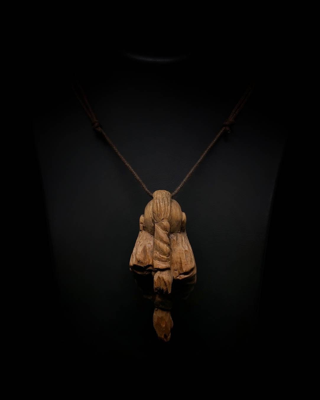 Totally Handcraft Carved Wooden Powerful Ragnar Lothbrok Necklaces Pendants : A Unique Handmade Accessory