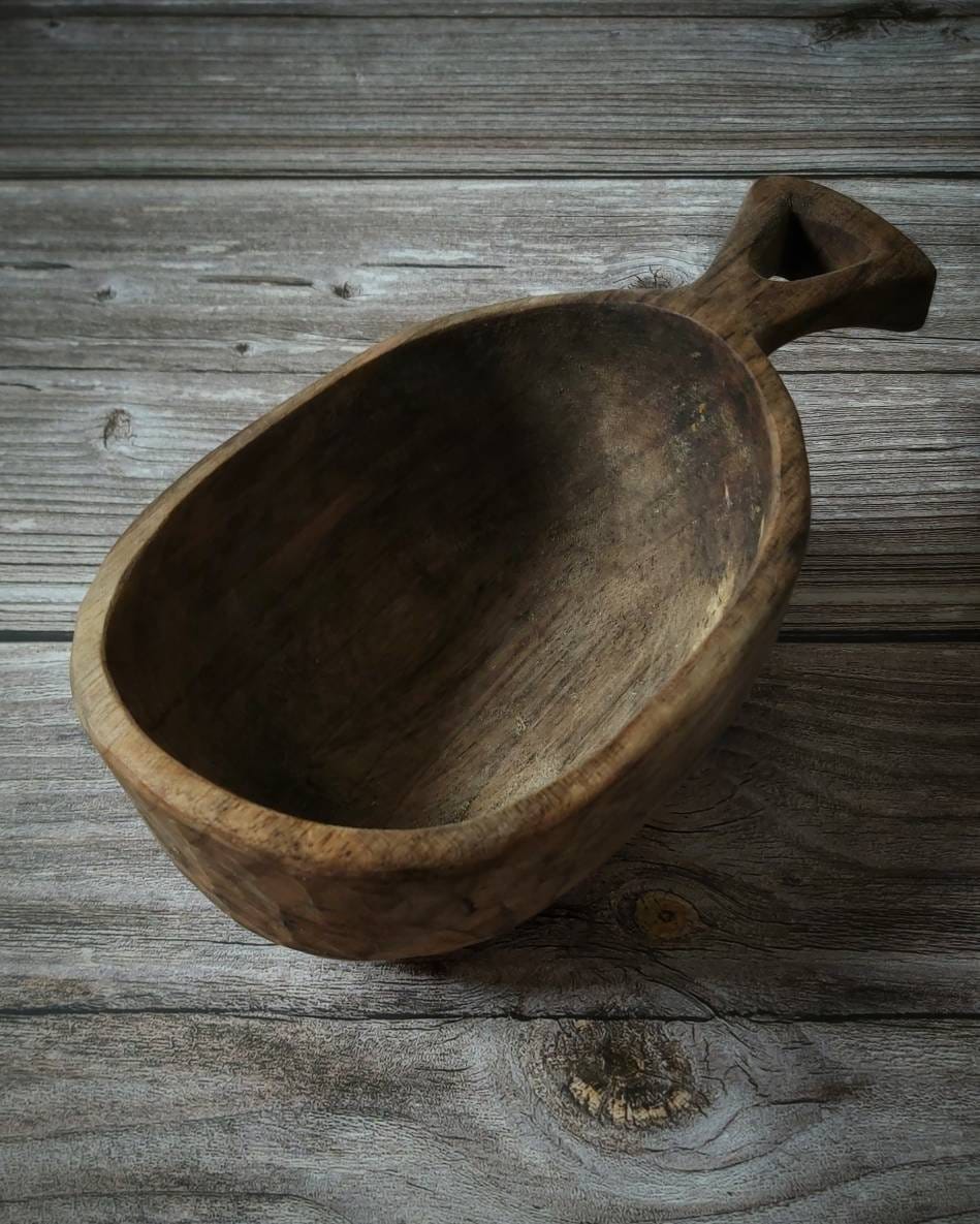 Handcraft carved wooden carving bushcraft bowl gift for her gift for mom wooden bowls handmade