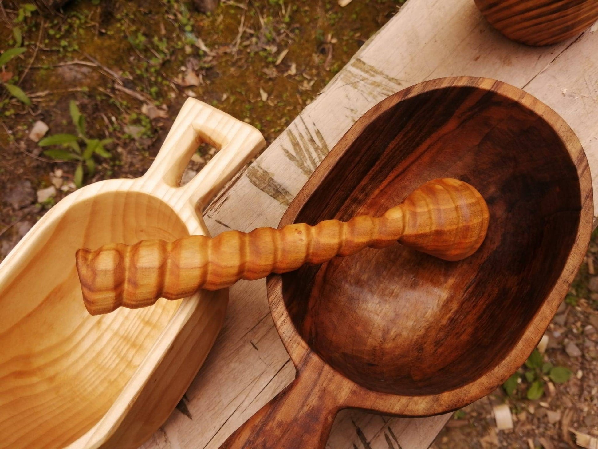 Handcraft carving cherry wood mug kuksa gift for her gift for mom wooden guksi handmade