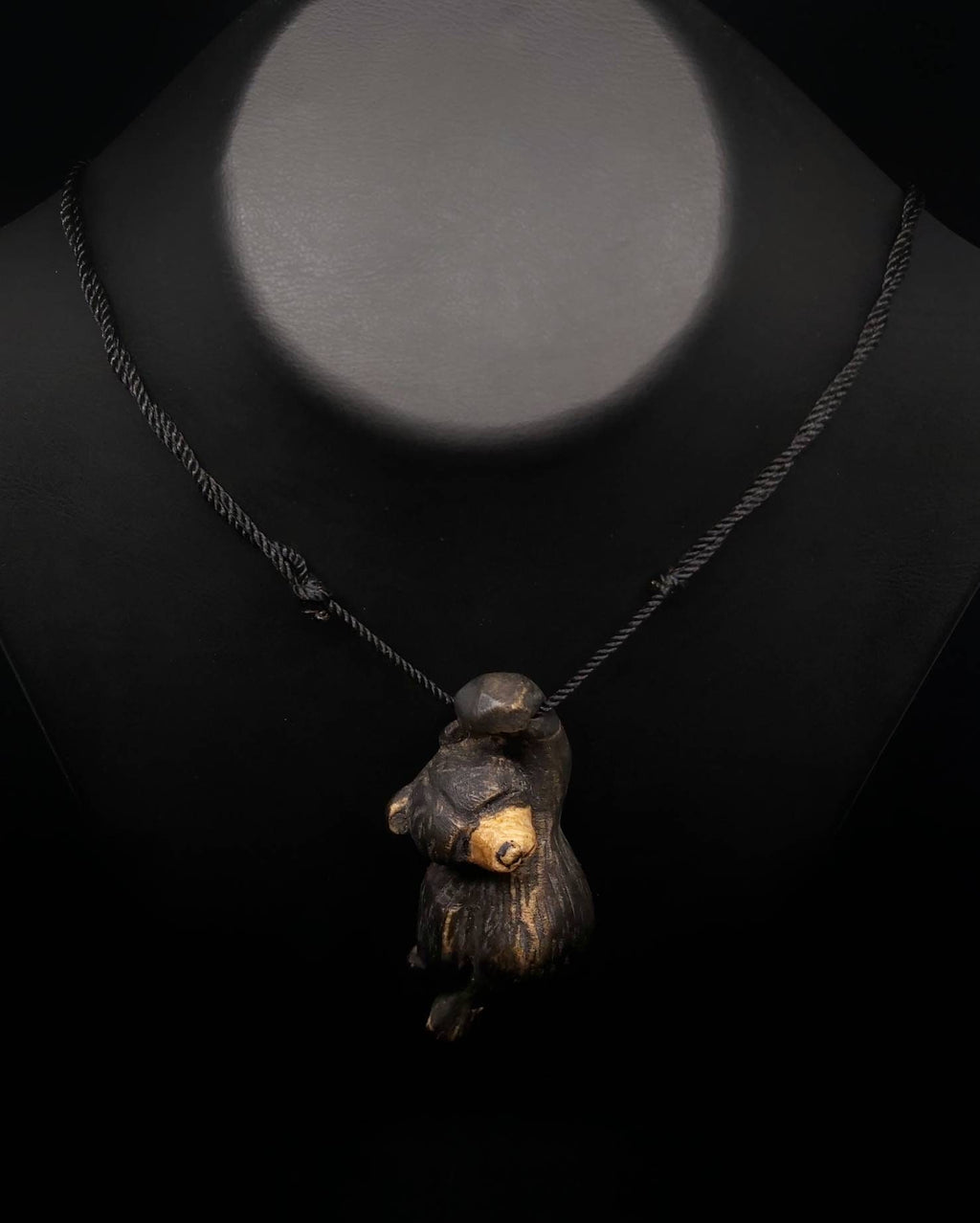 Handmade Bear Figure Wooden Necklaces - Personalized