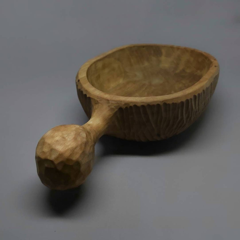 bushcraft hand carved rustic rouge bowl gift for father gift for camper
