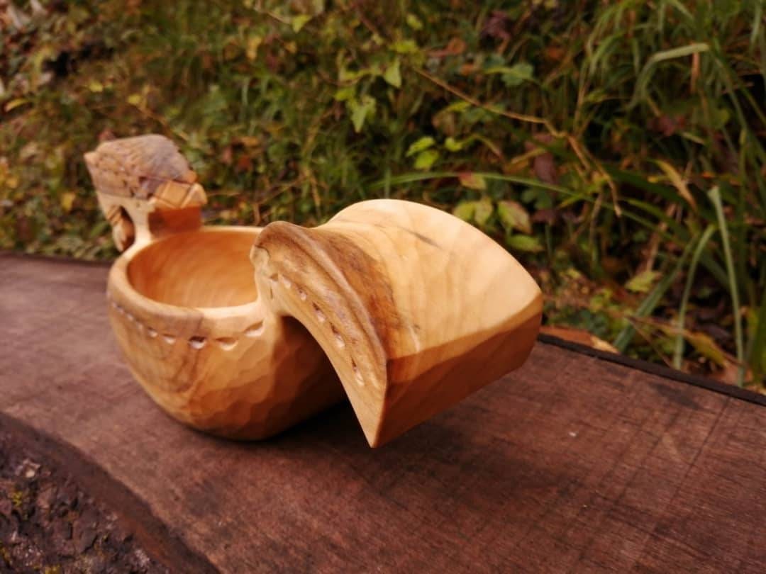 Handmade Horse Shaped Decorative Bowl Inspired by Vikings