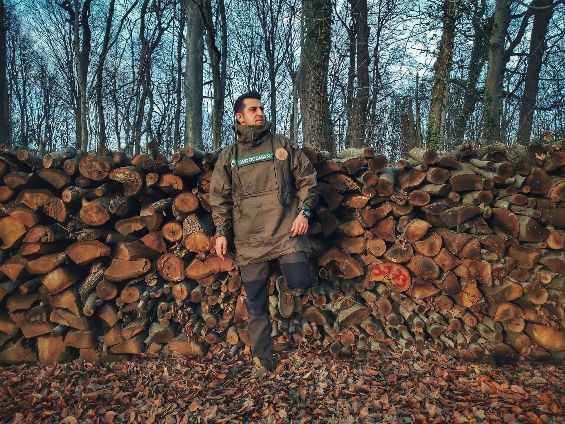 Bushcraft anorak wind stopper real outdoor clothe you dont feel the cool man wear uniquie style outdoor fashion it is also usefull for man