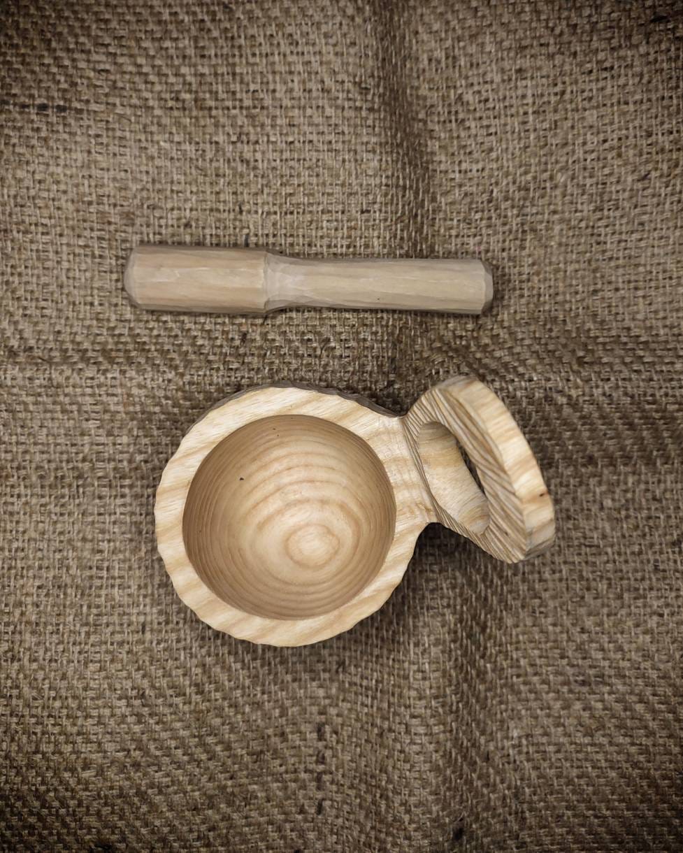 Handcraft bushcraft mug lime wooden carving for her gift for mom wooden bowls handmade
