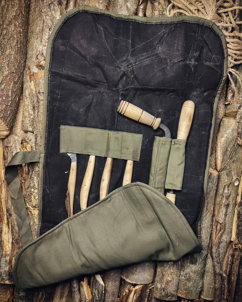Wood carving tool forged bushcraft set basic knife chisels carving knife