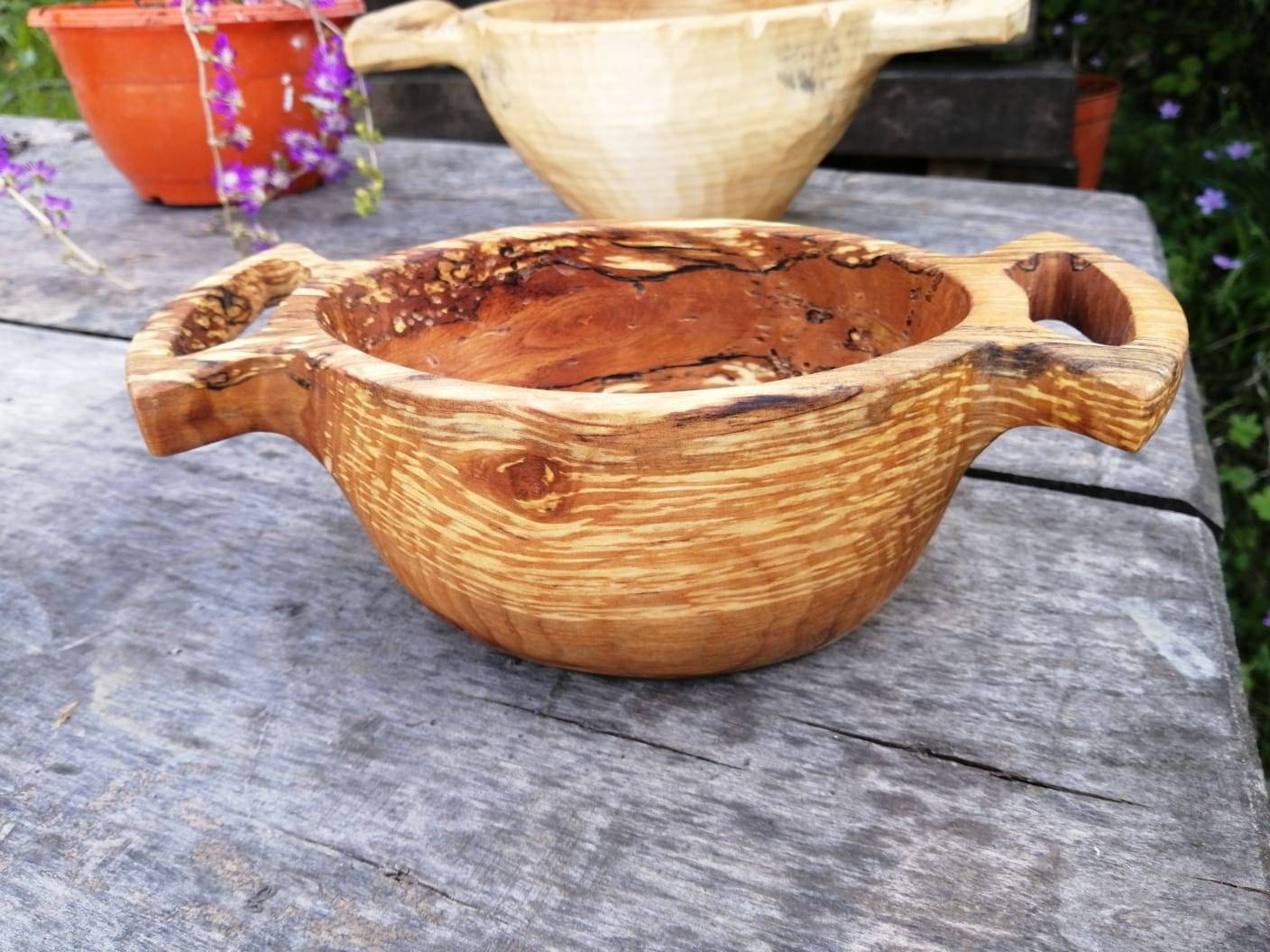Handcraft bowl one of one kind gift for her gift for mom wooden bowls handmade