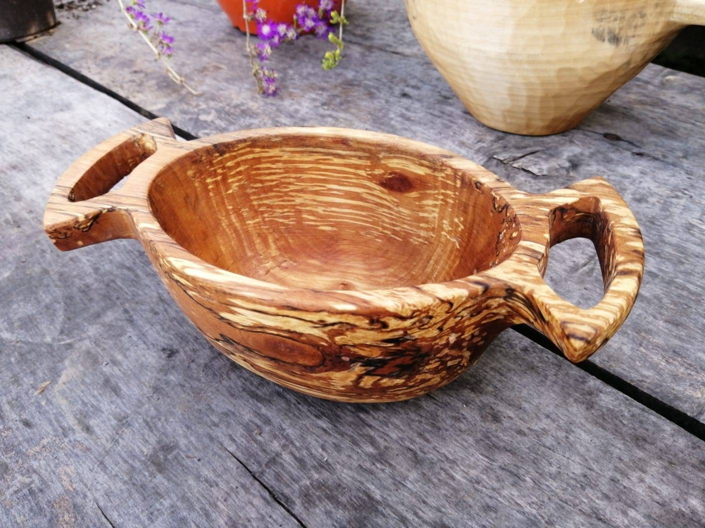 Handcraft bowl one of one kind gift for her gift for mom wooden bowls handmade