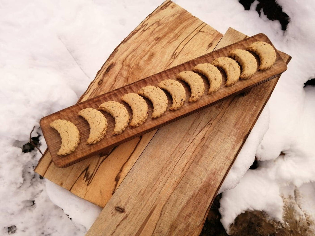 Handcraft presentation board rustic wooden carving stand gift for her gift for mom wooden table handmade