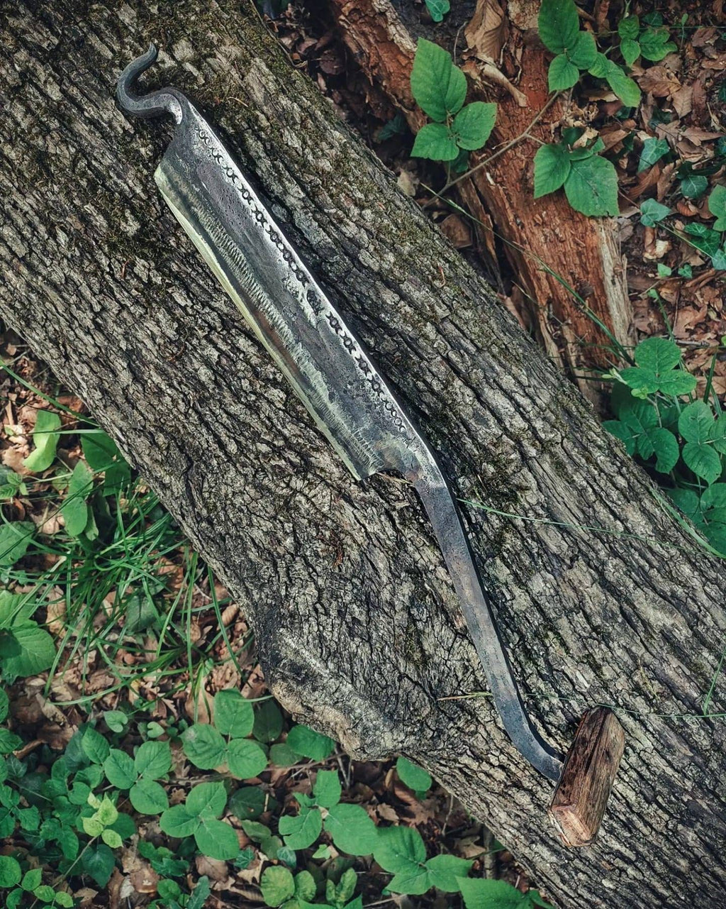 Wood carving tool forged bushcraft set creating complicated shapes by hand stock knife
