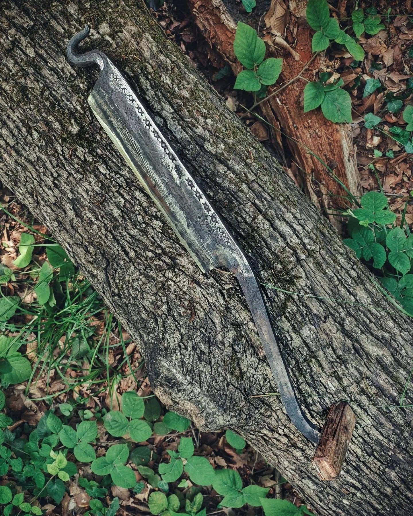 Wood carving tool forged bushcraft set creating complicated shapes by hand stock knife