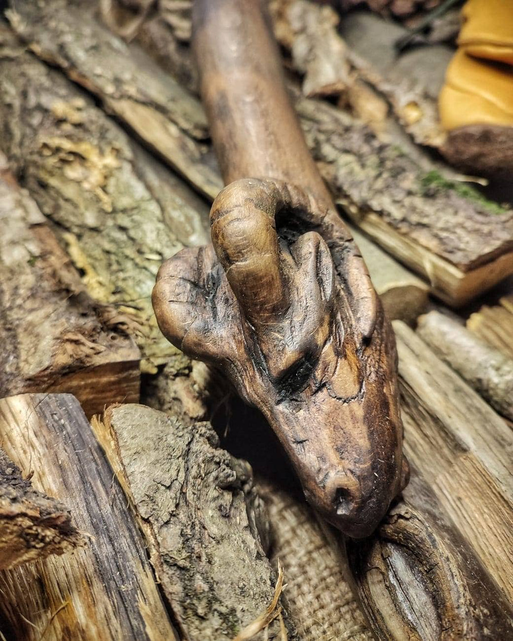 Handcrafted Hot-Forged Iron Ax and Leather Sheaths