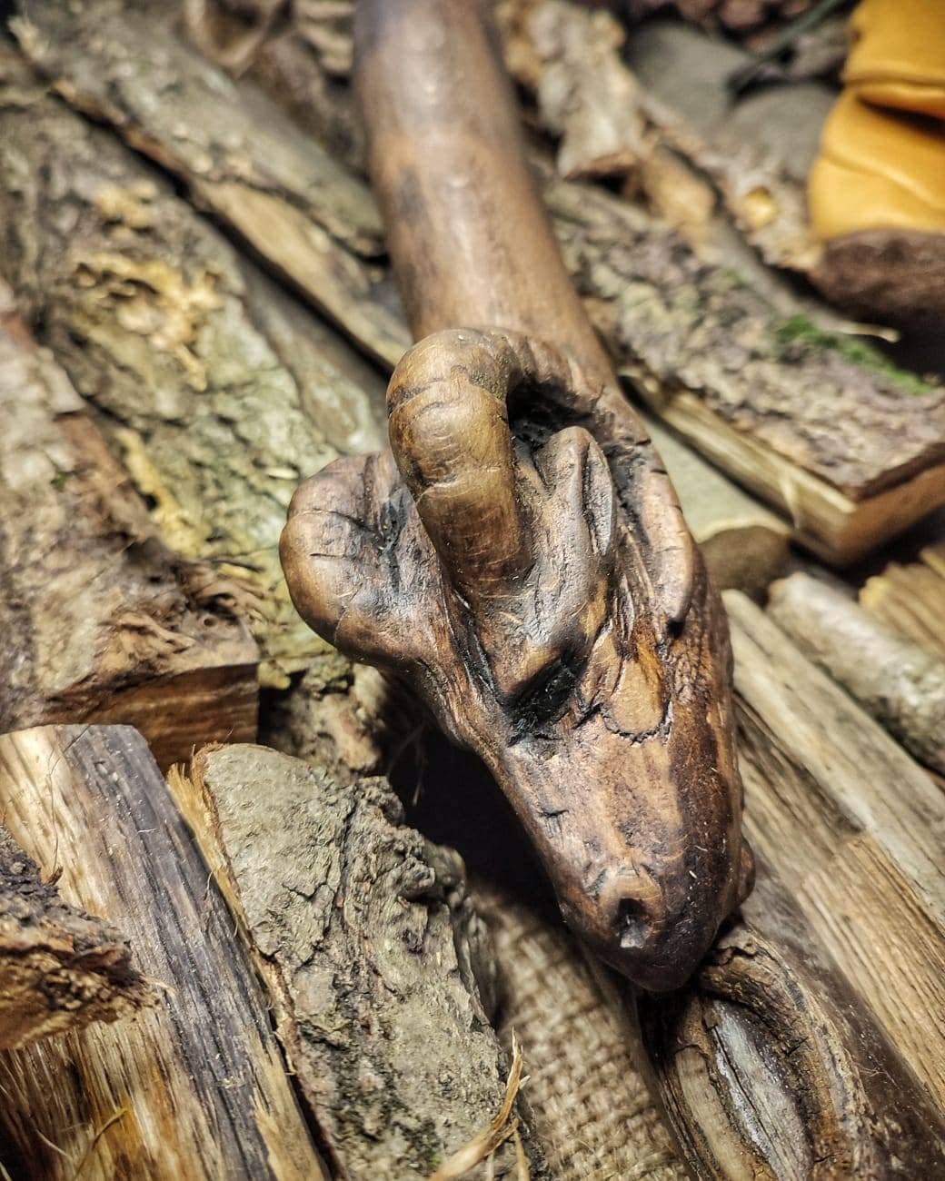 Handcrafted Hot-Forged Iron Ax and Leather Sheaths