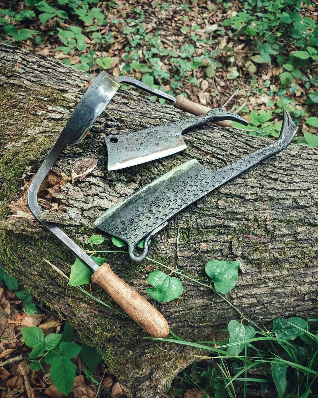 Two outdoor butcher knives blacksmith