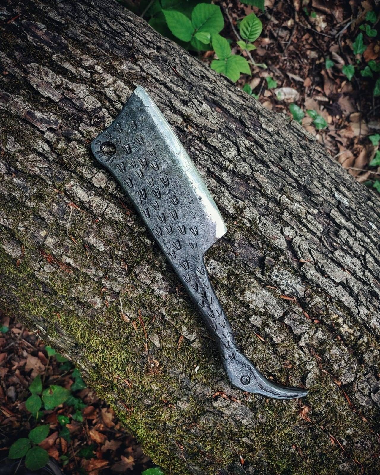 Two outdoor butcher knives blacksmith