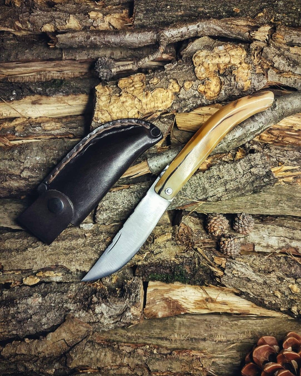 Blacksmith handmade albanian shipman knife authentic