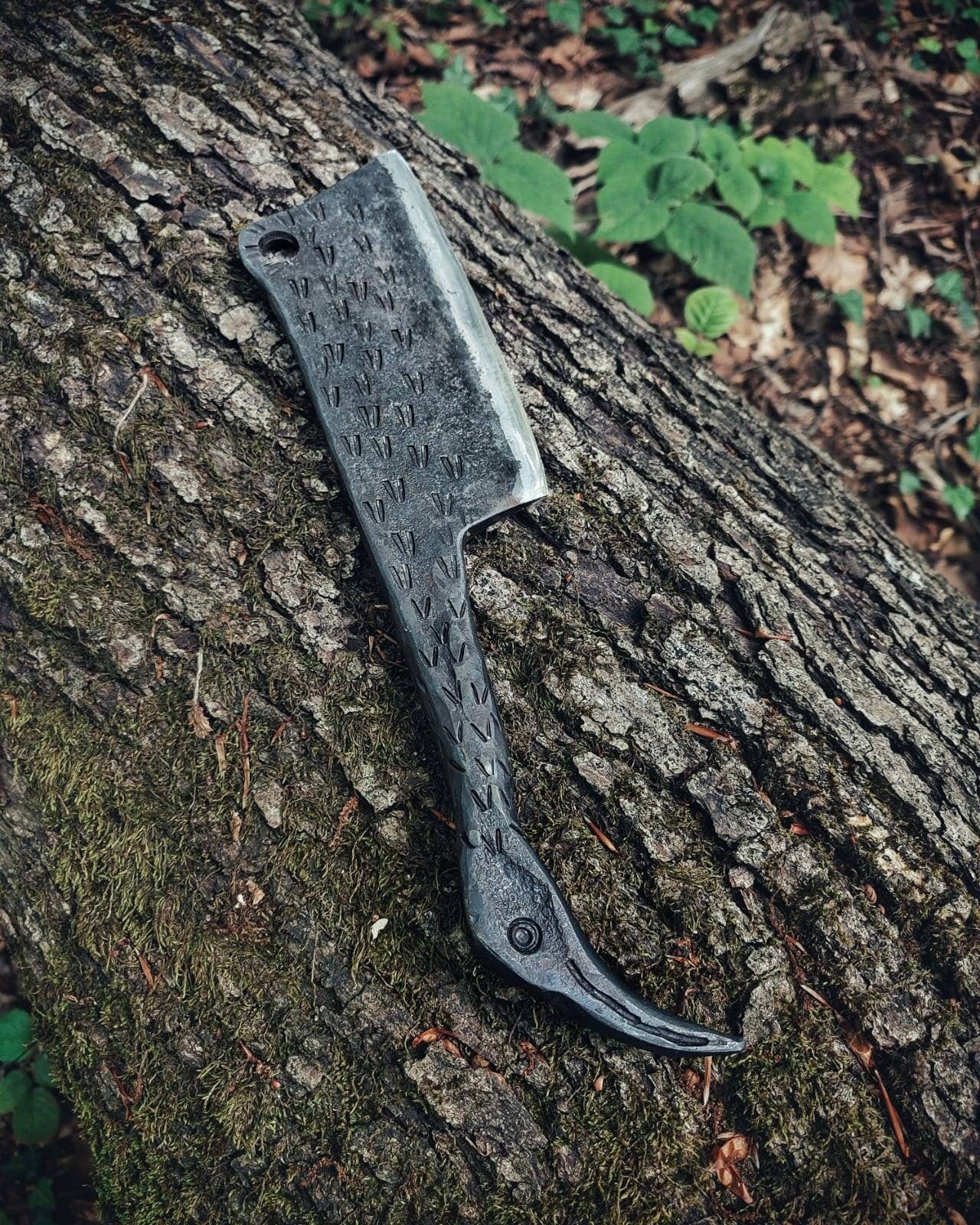 Two outdoor butcher knives blacksmith