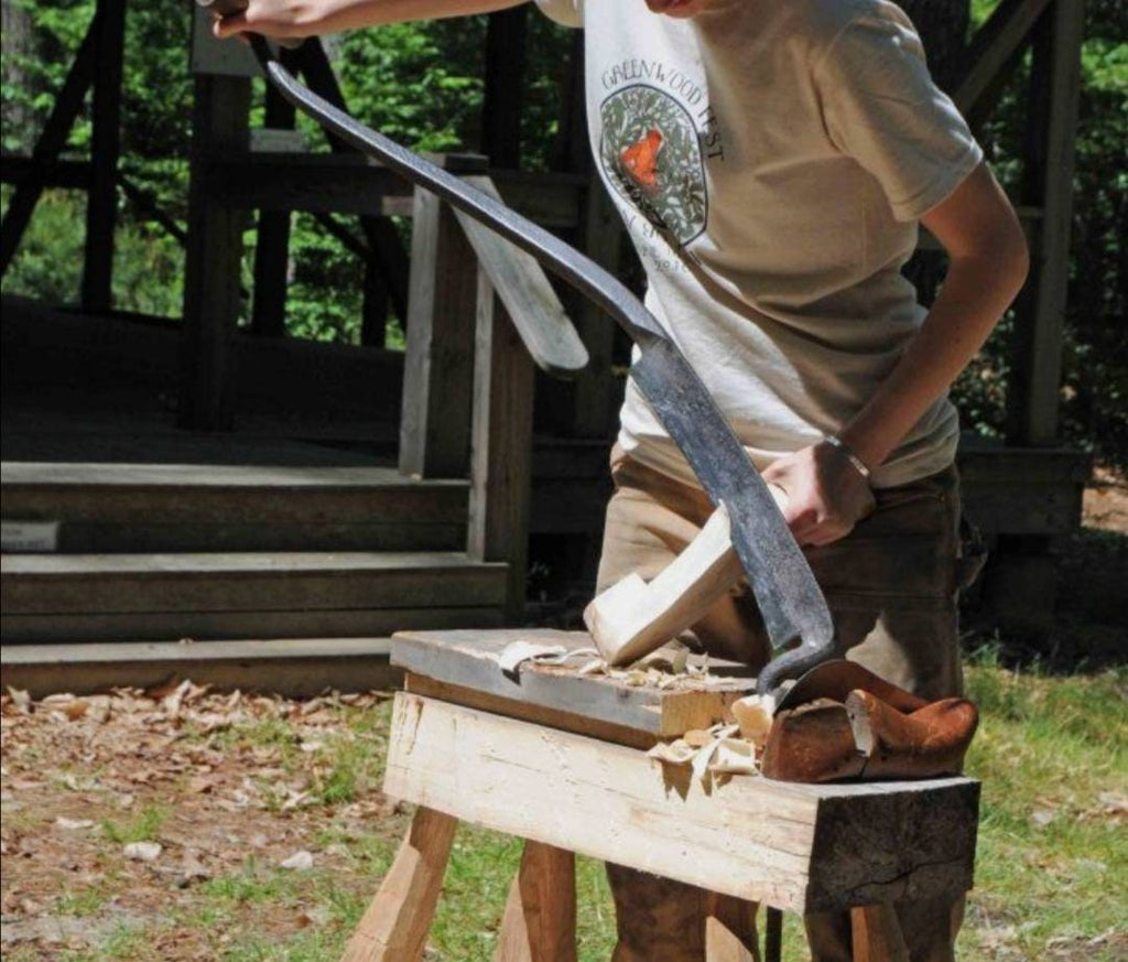 Wood carving tool forged bushcraft set creating complicated shapes by hand stock knife