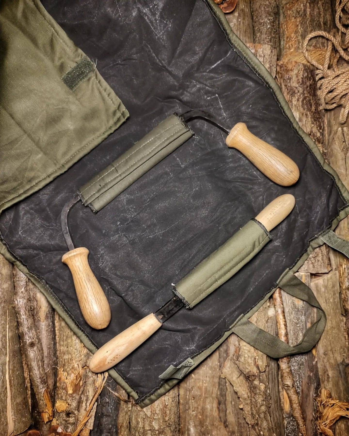 Wood carving tool forged bushcraft set