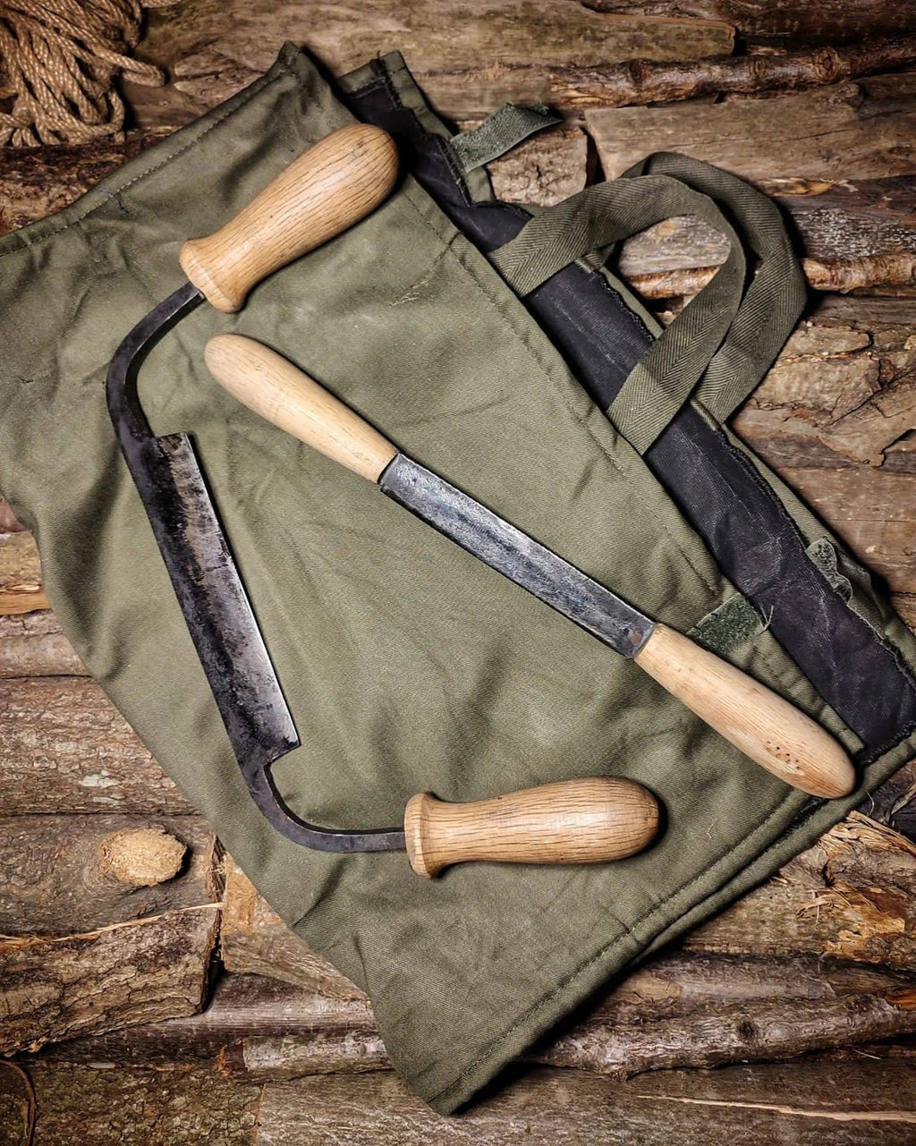 Wood carving tool forged bushcraft set