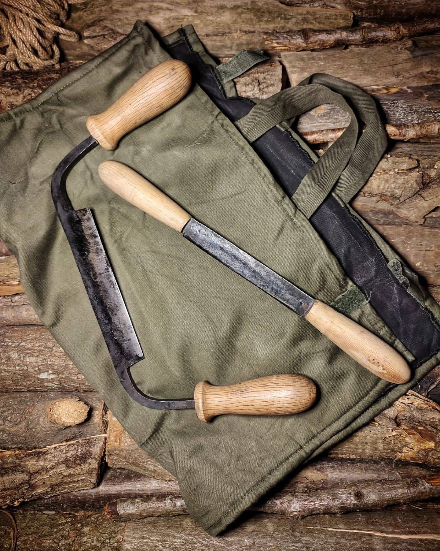 Wood carving tool forged bushcraft set