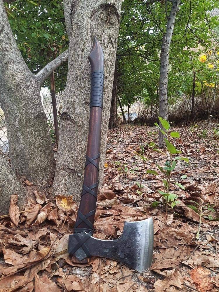 Handmade hand forge blacksmith viking ax custom ax