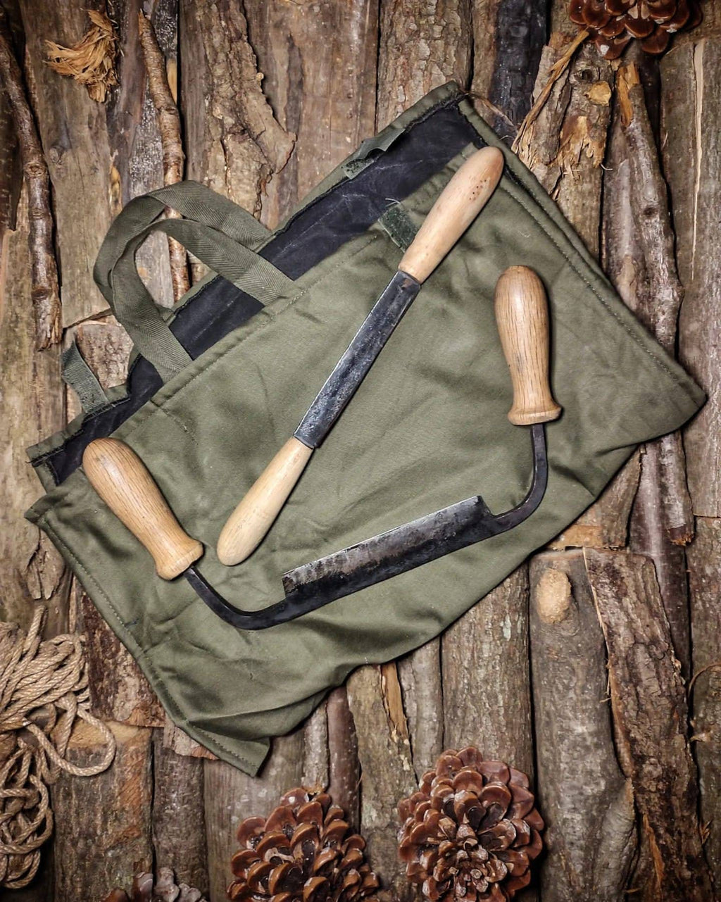 Wood carving tool forged bushcraft set