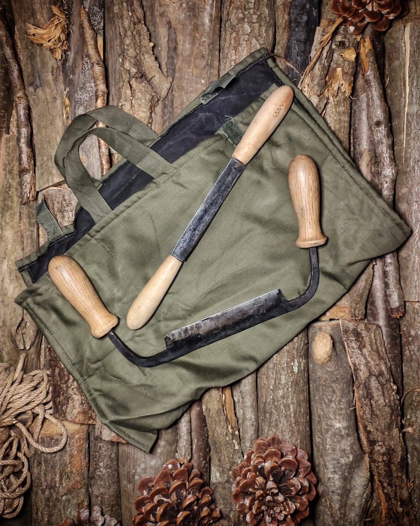 Wood carving tool forged bushcraft set
