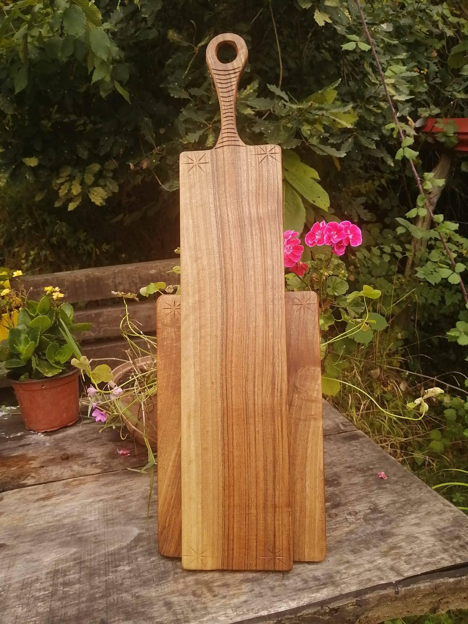 Rustic Wooden Engraved Presentation Board - Handmade, for Women