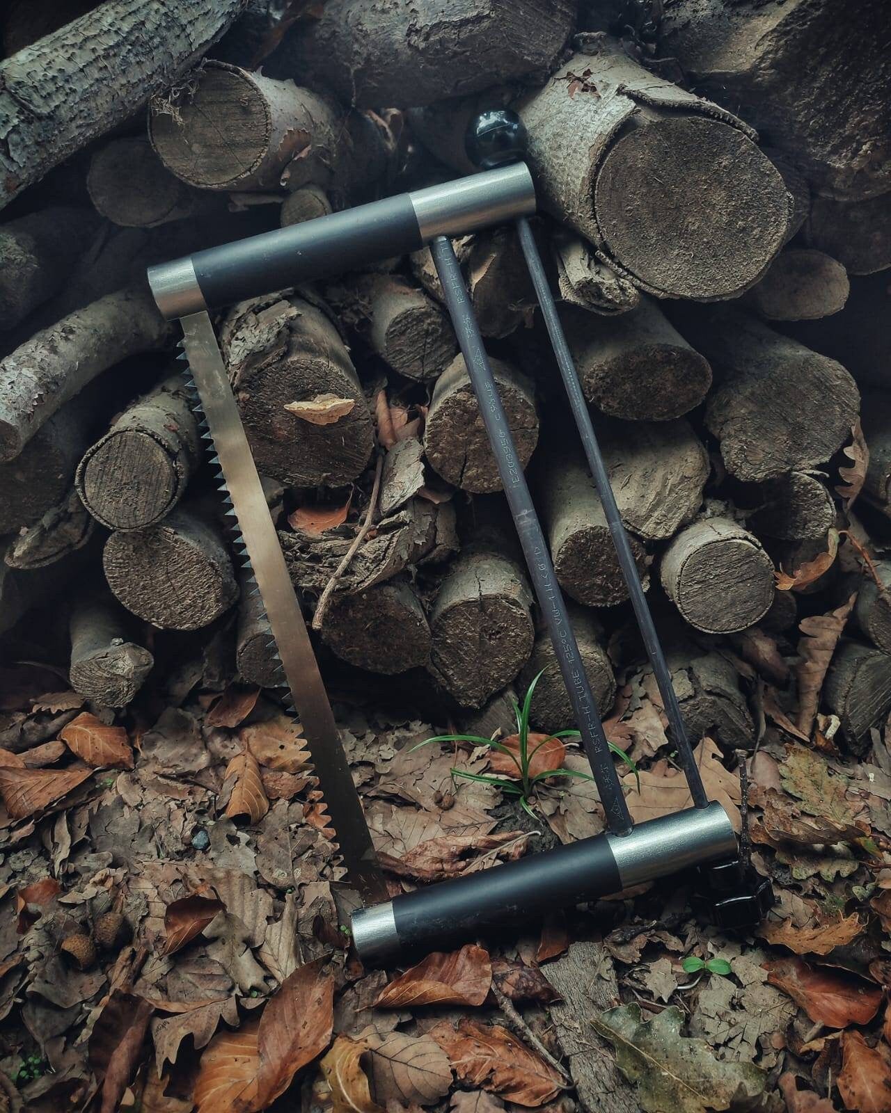 Bushcraft handmade bowsaw bucksaw ash folding