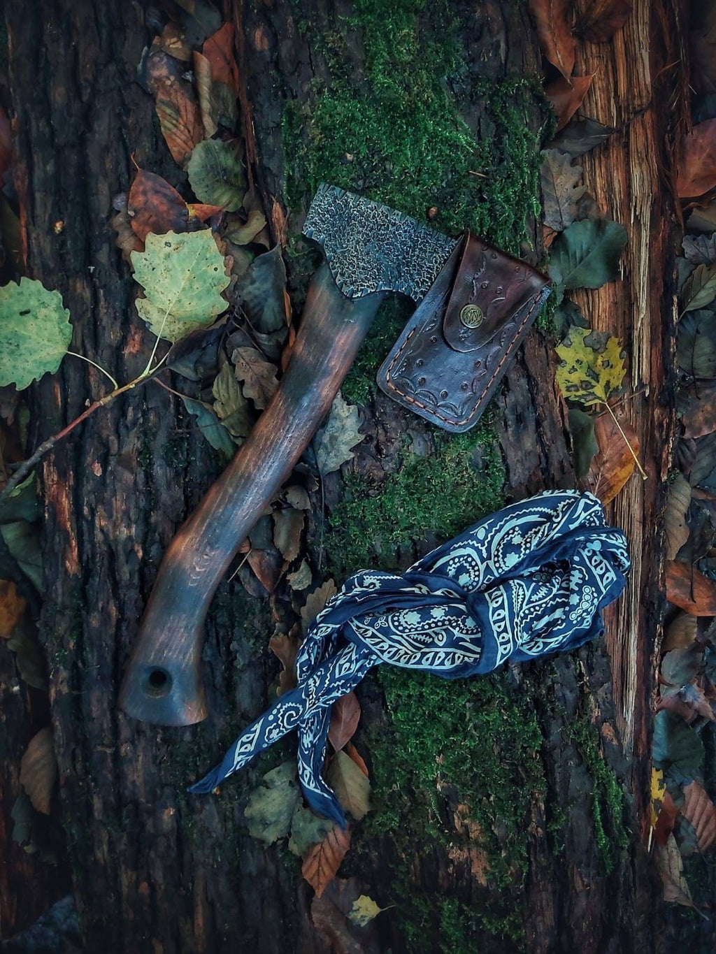 Handmade blacksmith bushcraft survival useful bruk hatchet camper ax