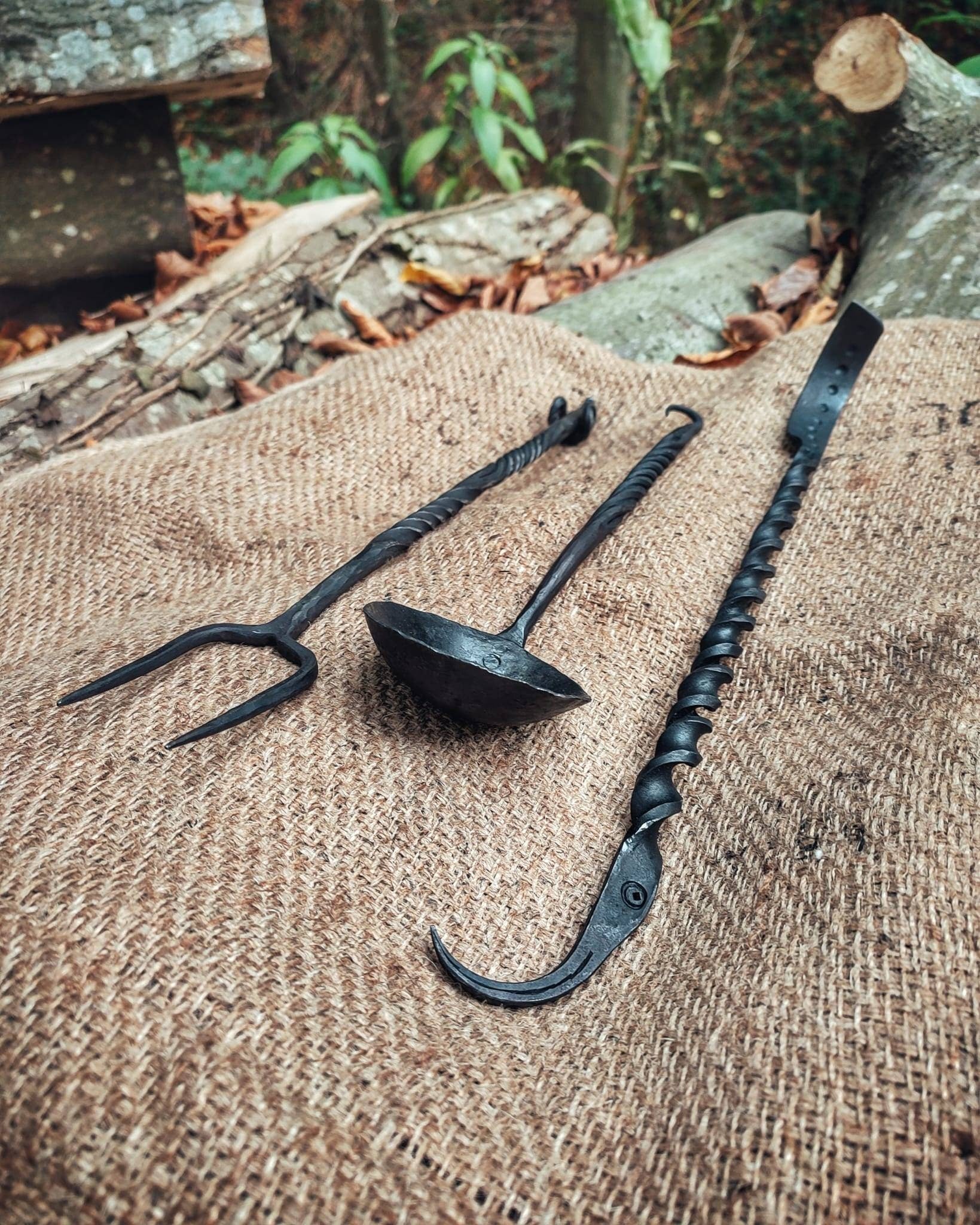 Blacksmithing primitive Set for Use with Camp Fire