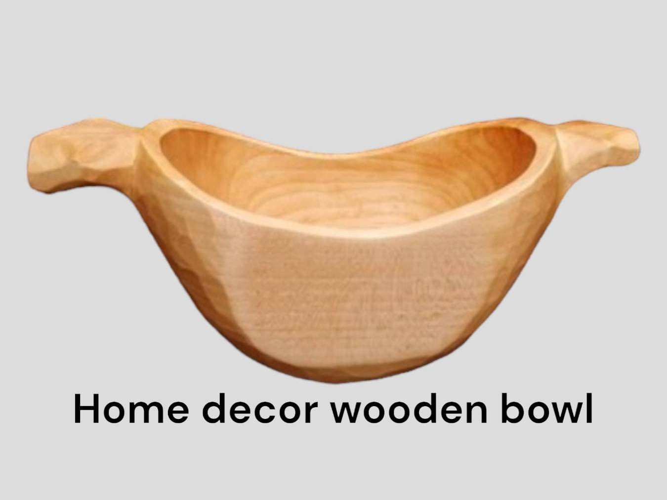 Wooden Bowls with Hand-Carved Unique Designs to Add Natural Beauty to Your Home Decor