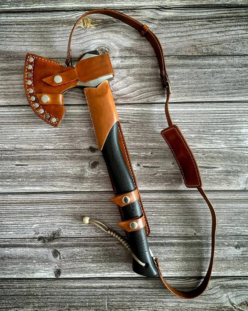 Handmade hand forge blacksmith ax custom ax
