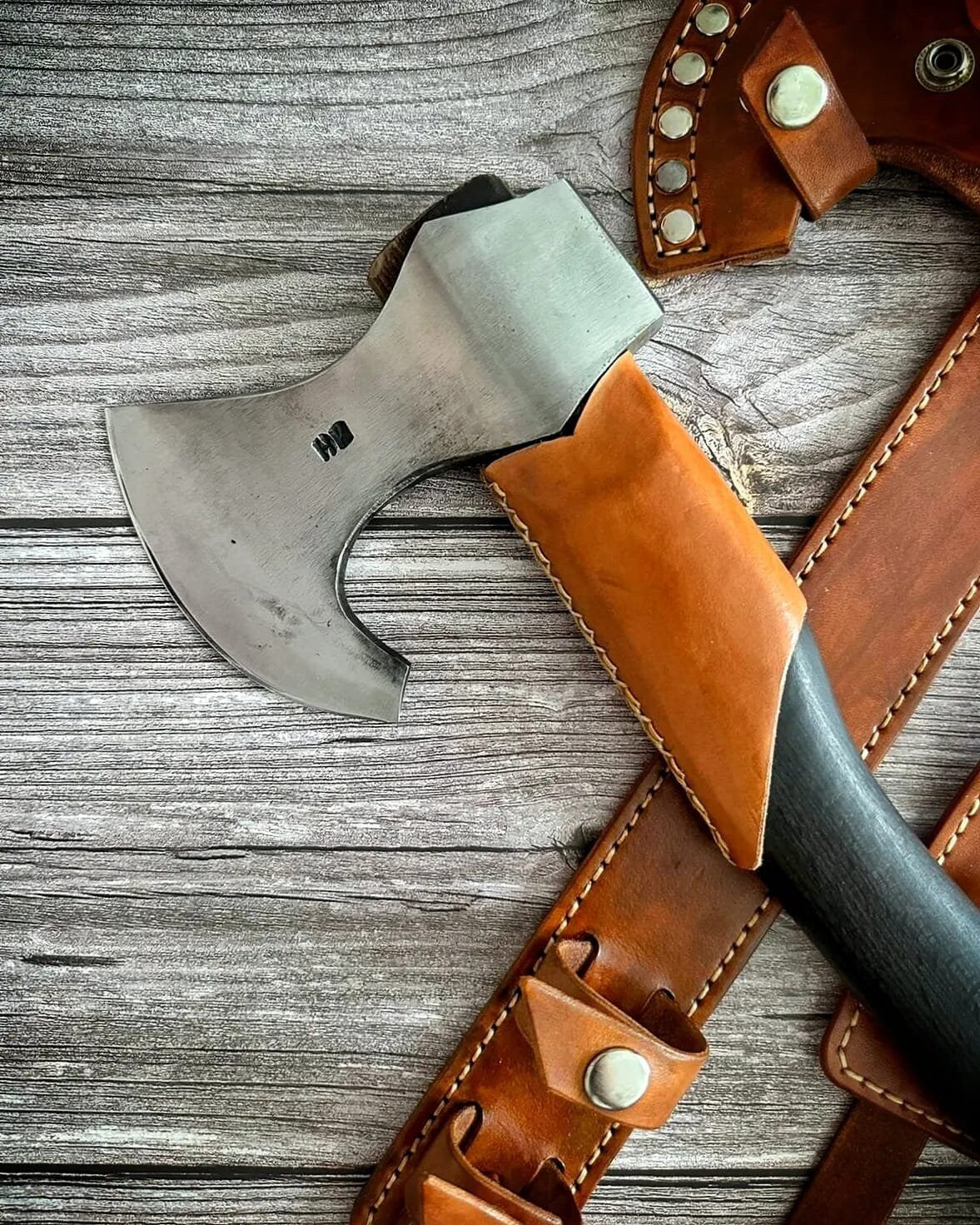 Handmade hand forge blacksmith ax custom ax