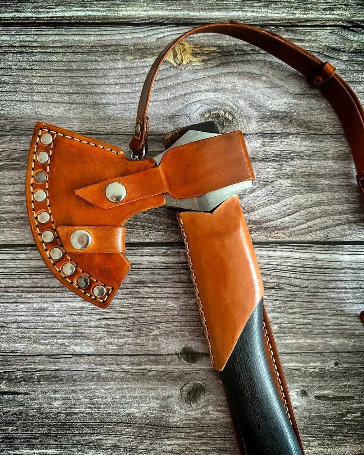 Handmade hand forge blacksmith ax custom ax