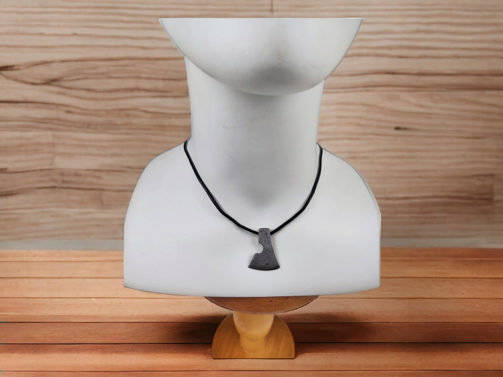 Handcrafted Steel Necklaces with Hammered Ax Figures: Forging Hot Iron Using Traditional Techniques