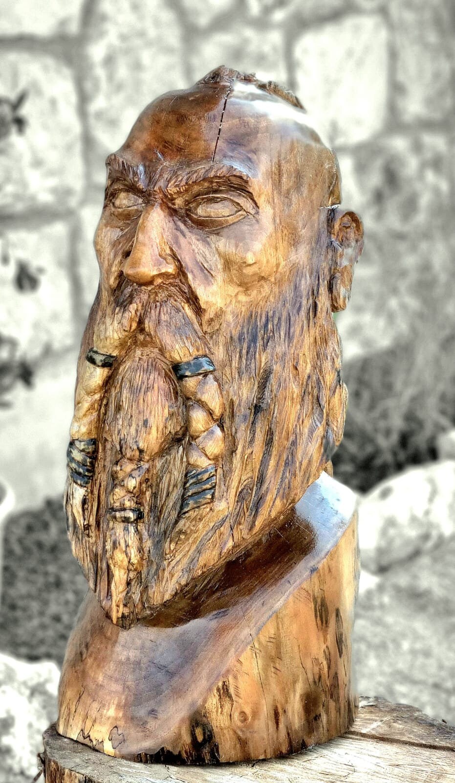 Reflections of Wounded Souls: Unique Viking Bust Sculptures