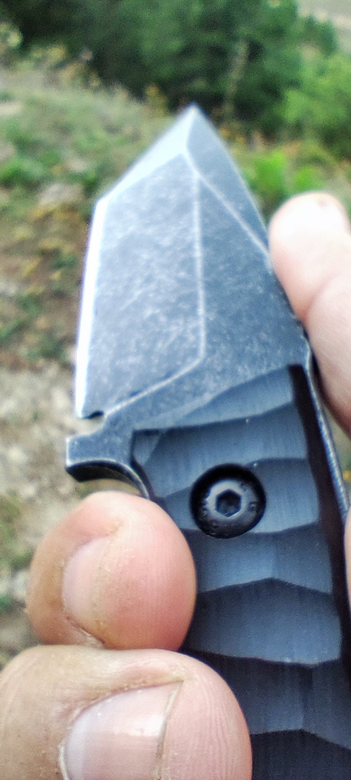 Custom blacksmith tactical knife with kydex sheath