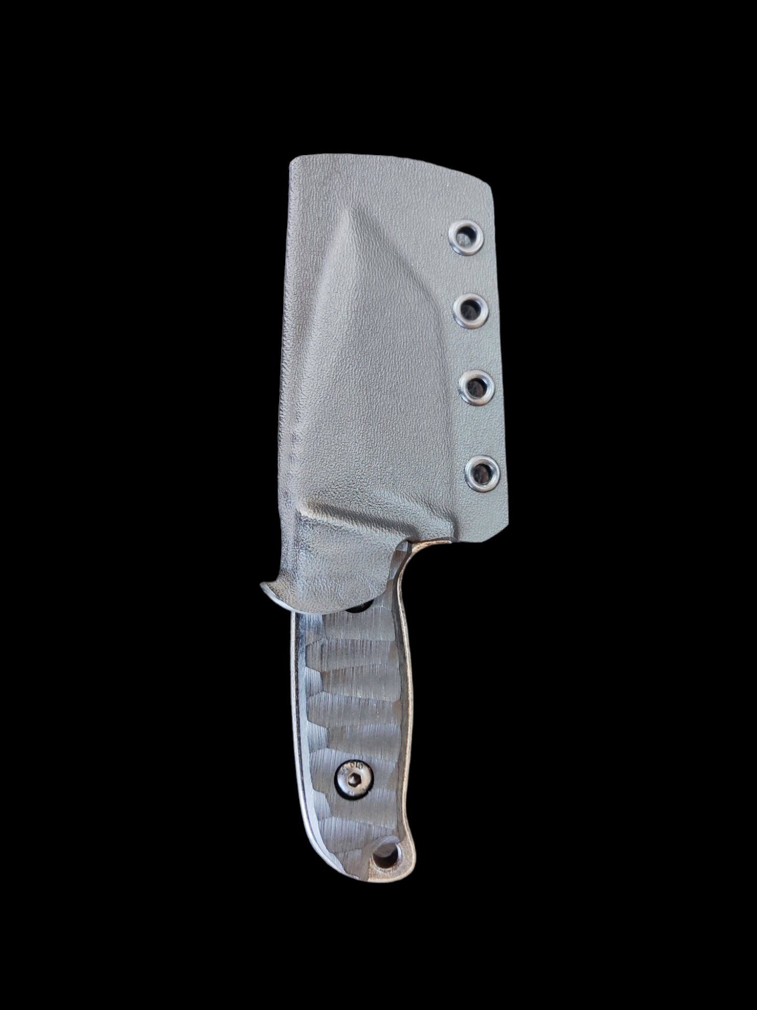 Custom blacksmith tactical knife with kydex sheath