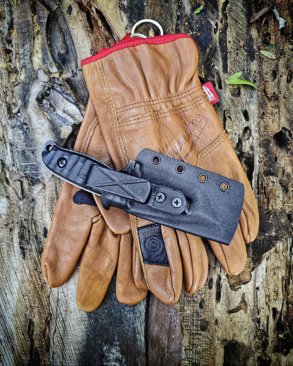 Tactical EDC n690 stainless steel knife with kydex sheath