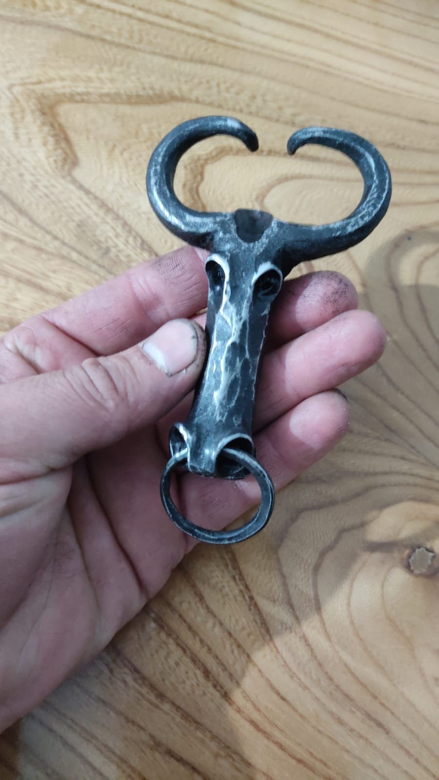 Handmade blacksmith cow shaped bottle opener